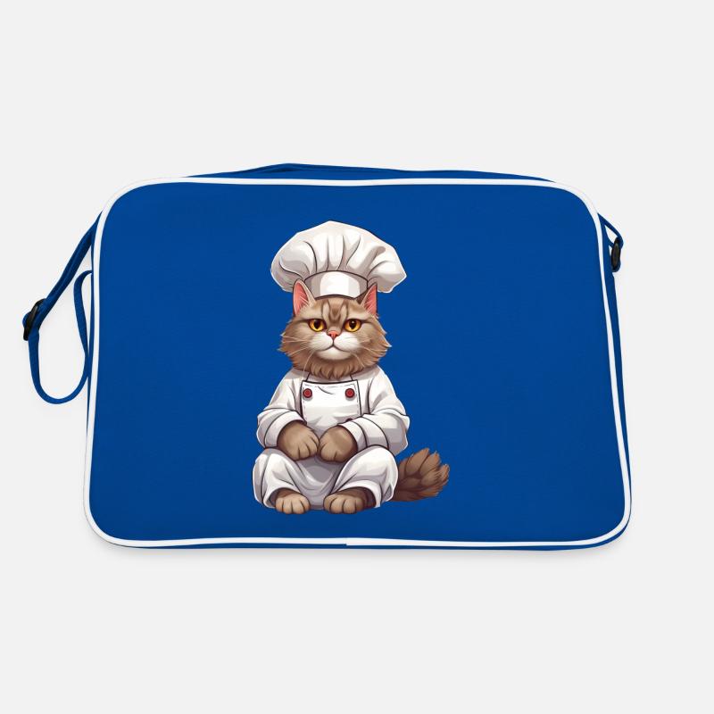 Cat Chef Design, Cat in Chef's Hat Retro Bag