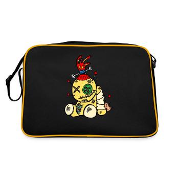 voodoo - Retro Tasche - Schwarz/Gold - Hinten