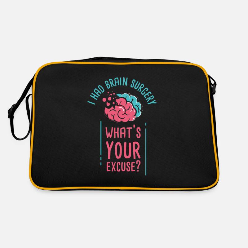 Brain Tumor Awareness I Had Brain Surgery Retro Bag