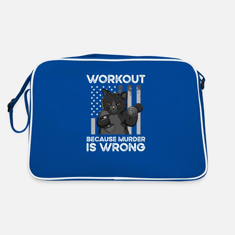 Workout Becaus Murder Is Wrong Retro Tasche