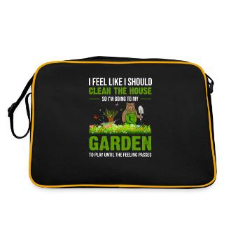 I Feel Like I Should Clean The House To My Garden - Sac Retro - noir/or - Dos