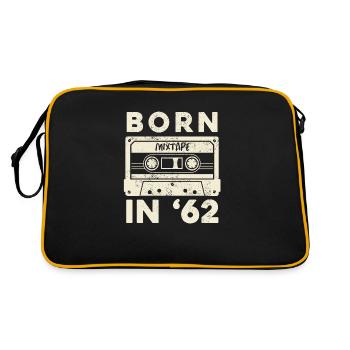 Born 1962 60th birthday Sixtieth gift - Retro Bag - black/gold - Back