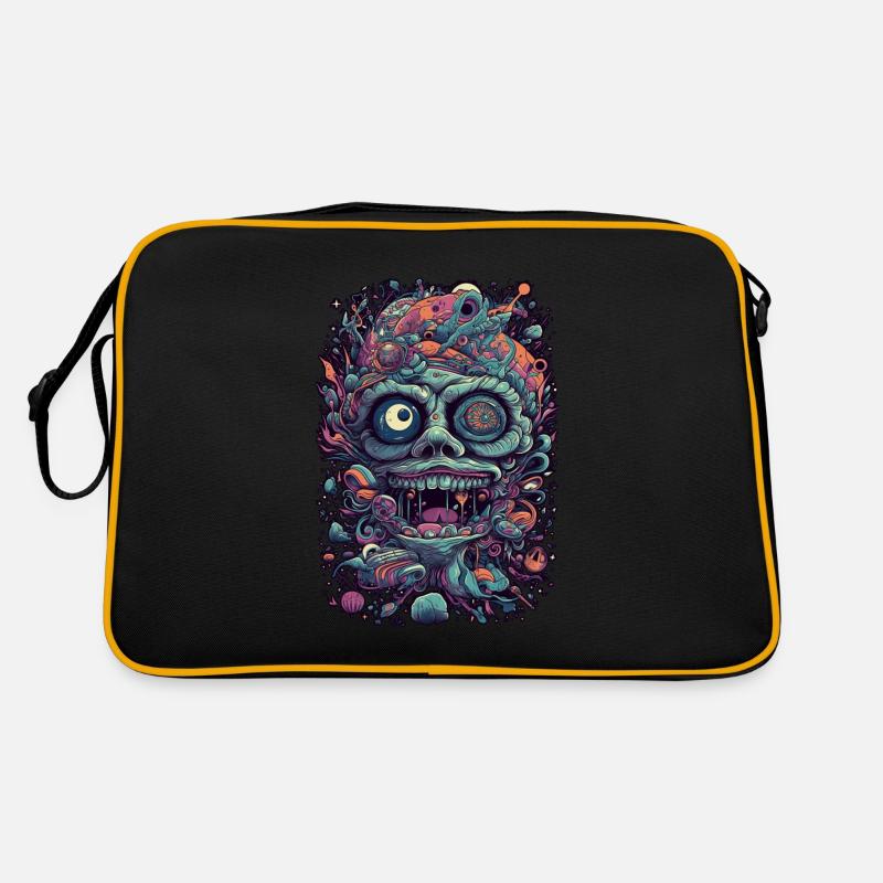 Trippy Explosion - Psychedelic Motif Retro Bag
