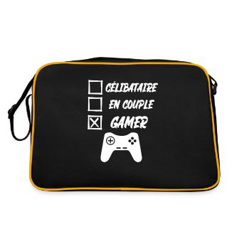 gamer - Sac Retro - noir/or - Dos