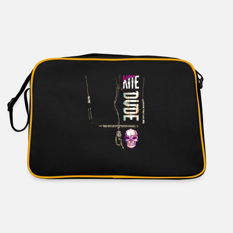 kitesurfen kite dude Retro Tasche