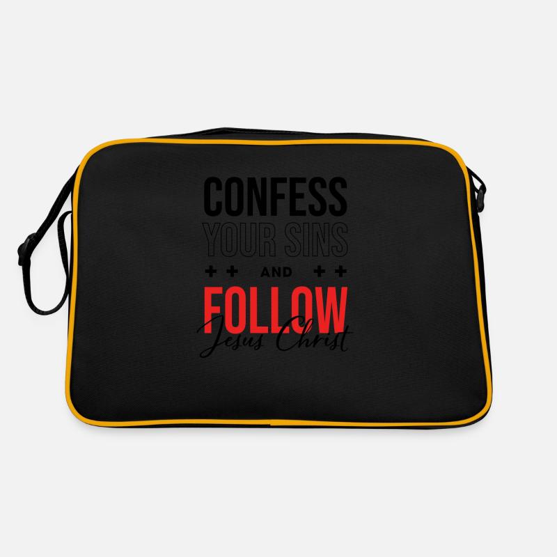 Folgen Sie Jesus Bibelstudium Glaube Gott Retro Tasche