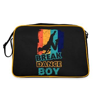 Breakdance Young Breakdancers Dancing - Retro Bag - black/gold - Back