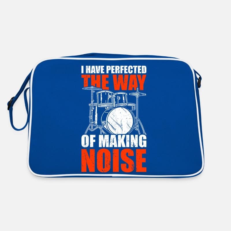 Drum Drummer Drumming Drummers Retro Bag