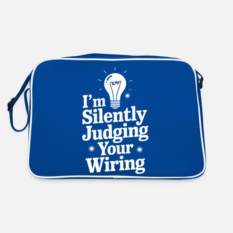Electrician Electronics Technician Craftsman Profession Saying Retro Bag