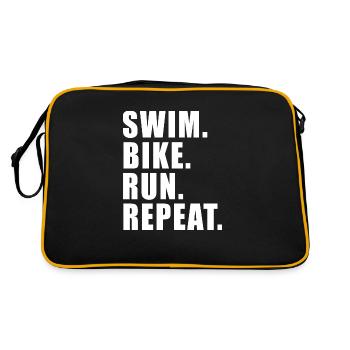 CADEAU DE RÉPÉTITION DU VÉLO DE BAIN TRIATHLON TRIATHLON - Sac Retro - noir/or - Dos