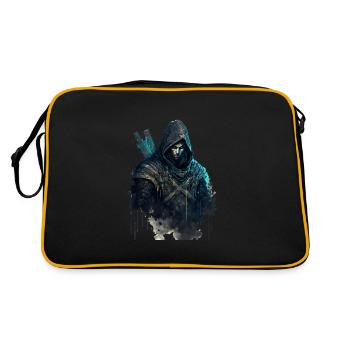 Assassin In Watercolor II - Retro Bag - black/gold - Back