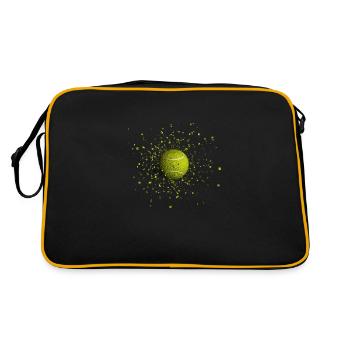 Balle de TENNIS - Sac Retro - noir/or - Dos