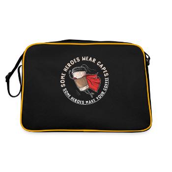 Some Heroes Wear Capes - Some Heroes Make Your - Retro Bag - black/gold - Back