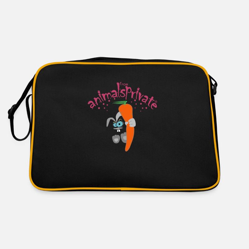 animalsprivate Hase bunt Retro Tasche