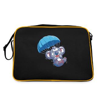 Scared Koala - Retro Bag - black/gold - Back