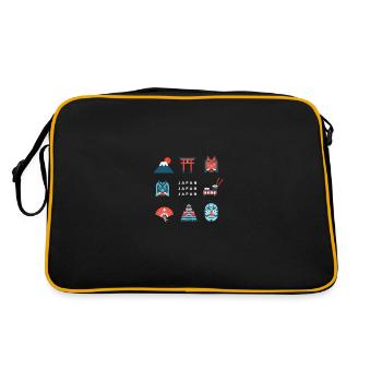 Japan Japan Japan | Japanese motifs - Retro Bag - black/gold - Back