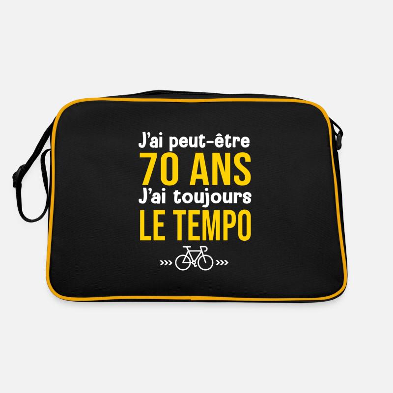 70 Ans 70 E Anniversaire velo anniversaire 70 ans Sac Retro