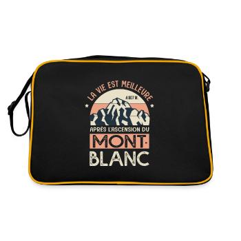alpinisme ascension Mont Blanc Sport alpiniste - Sac Retro - noir/or - Dos
