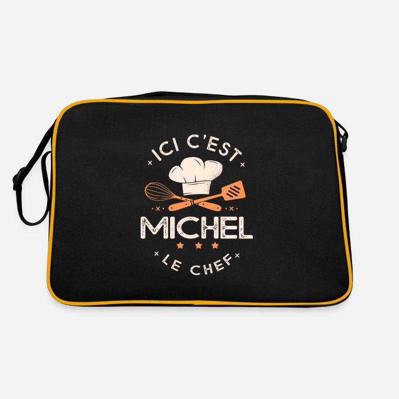 Michel Chef Ici c est michel le chef cuisinier Sac Retro