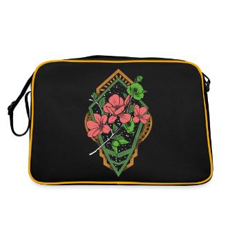 Persian dream flower - Retro Bag - black/gold - Back