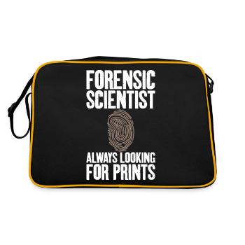 Toujours à l’affût de l’impression médico-légale - Sac Retro - noir/or - Dos
