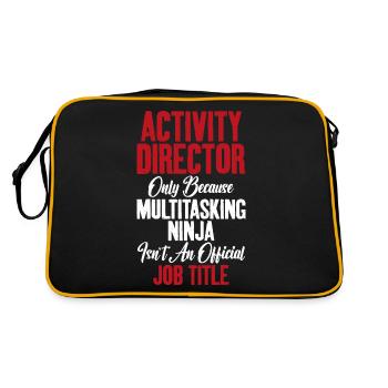 Chef d’activité Ninja Coordinateur d’activités - Sac Retro - noir/or - Dos