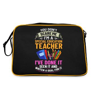 Special education Special education Promoting special needs - Retro Bag - black/gold - Back