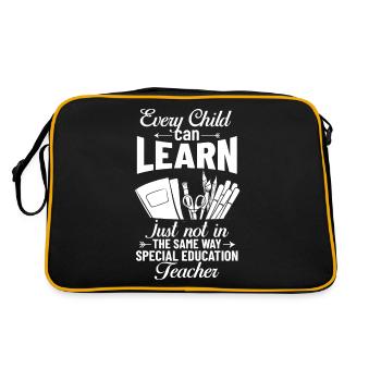 Special education Special education Promoting special needs - Retro Bag - black/gold - Back
