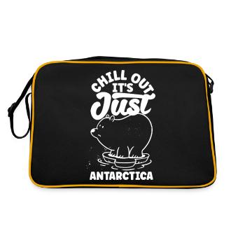 Détendez-vous, c’est juste l’Antarctique - Sac Retro - noir/or - Dos