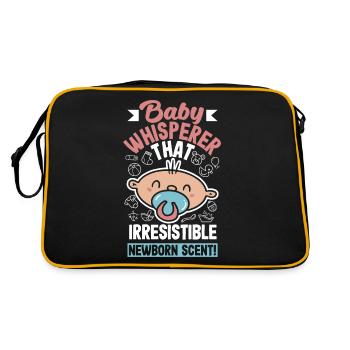 Baby Whisperer That Irresistible Newborn Scent - Retro Bag - black/gold - Back