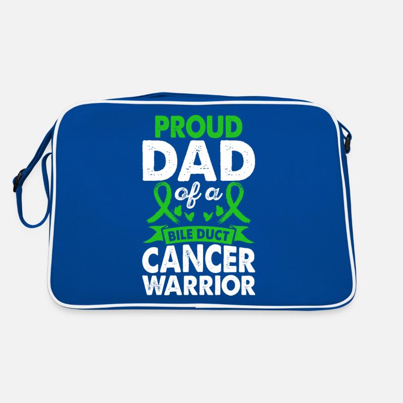 Vater Des Gallengangs Krebs Krieger Bewusstsein Retro Tasche