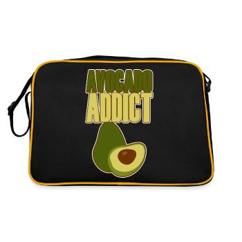 Accro à l’avocat 2 - Sac Retro - noir/or - Dos