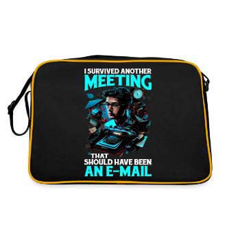 J’ai survécu à une réunion qui aurait dû être Mail 44 - Sac Retro - noir/or - Dos