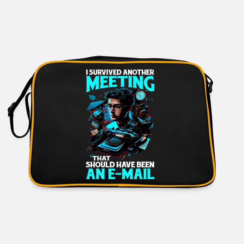 I Survived A Meeting That Should Have Been Mail 44 Retro Tasche