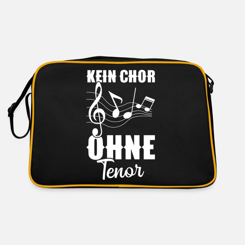 Dirigent Tenor Singen Chorsänger Musik Chorleiter Retro Tasche