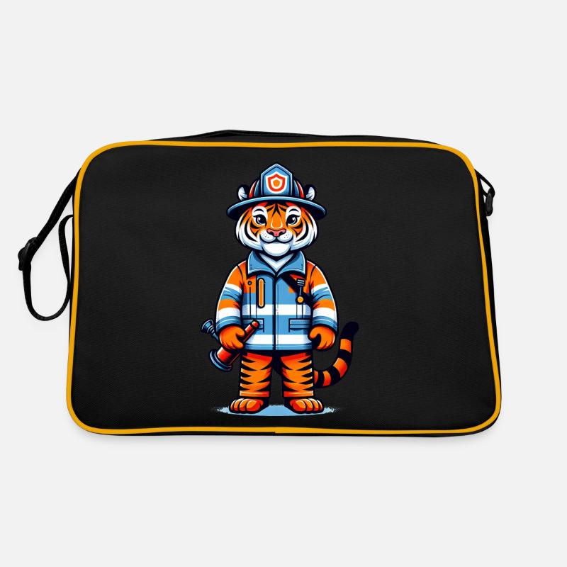 Pompier tigre mignon Sac Retro
