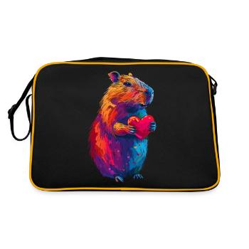 Capybara - Sac Retro - noir/or - Dos