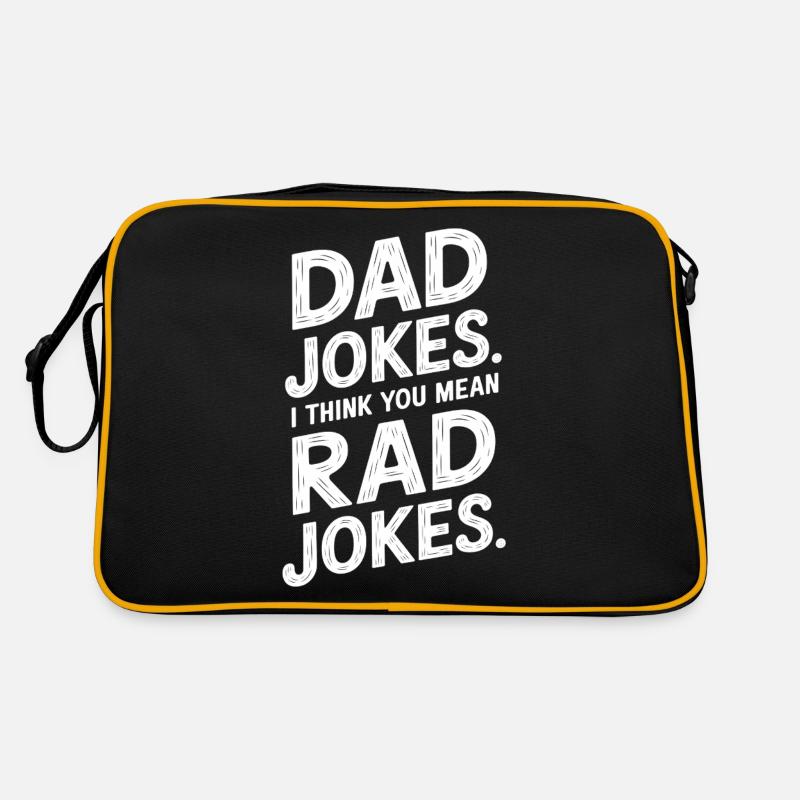 Dad Jokes I Think You Mean Rad Jokes 7 Retro Tasche