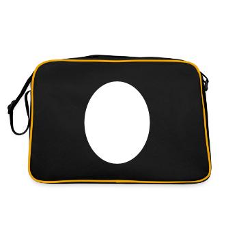 Background Egg White - Retro Bag - black/gold - Back