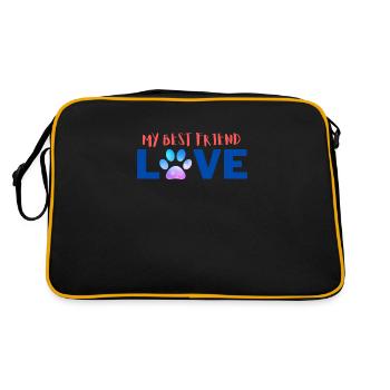 Mon meilleur ami - Sac Retro - noir/or - Dos