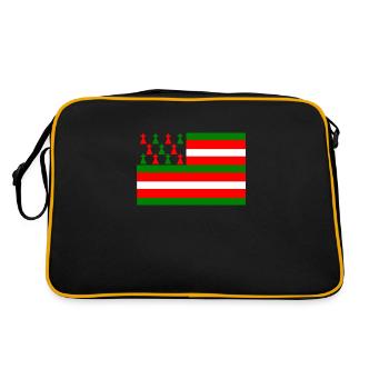 Drapeau breton basque - Sac Retro - noir/or - Dos