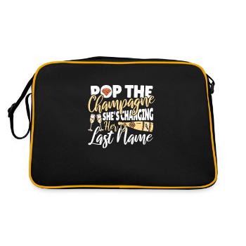 Pop the Elle change de nom de famille - Sac Retro - noir/or - Dos