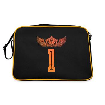 1 number crown - Retro Bag - black/gold - Back