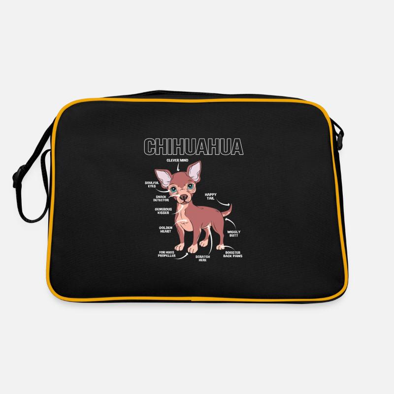 Anatomie du chihuahua Sac Retro