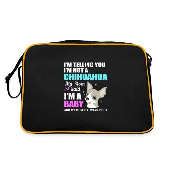 Chihuahua - Retro Bag - black/gold - Back