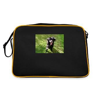 Hund Dog Samy - Retro Bag - black/gold - Back