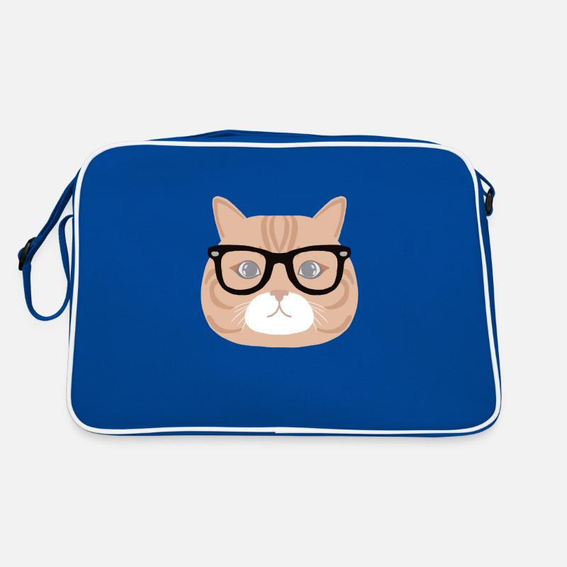 Chat à lunette Sac Retro