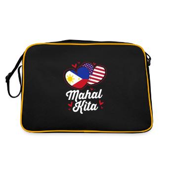 Filipino Philippines - Sac Retro - noir/or - Dos