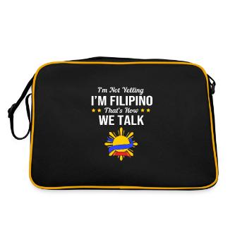 Filipino Philippines - Sac Retro - noir/or - Dos
