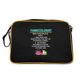 Sewing Machine Seamstress - Retro Bag - black/gold - Back